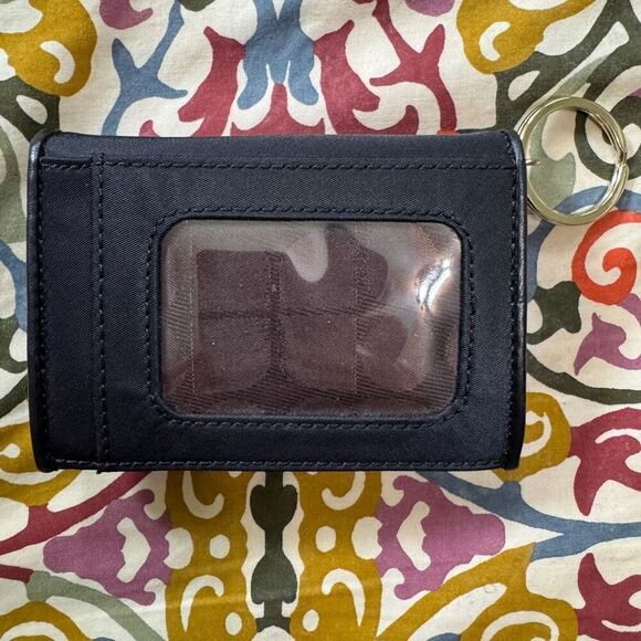 Kate Spade black coin purse key chain small wallet - Picture 2 of 4